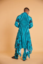 Load image into Gallery viewer, Mughal cerulean drape traditional casual