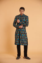 Load image into Gallery viewer, Noir cerulean ultra luxe aari traditional formal