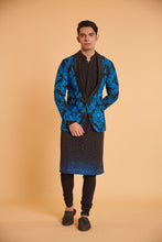 Load image into Gallery viewer, Noir knit cerulean glam traditional casual