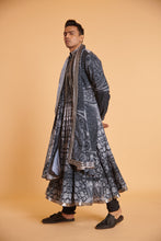Load image into Gallery viewer, Mughal steel traditional anarkali drape