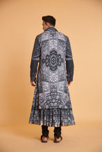 Load image into Gallery viewer, Mughal steel traditional anarkali drape