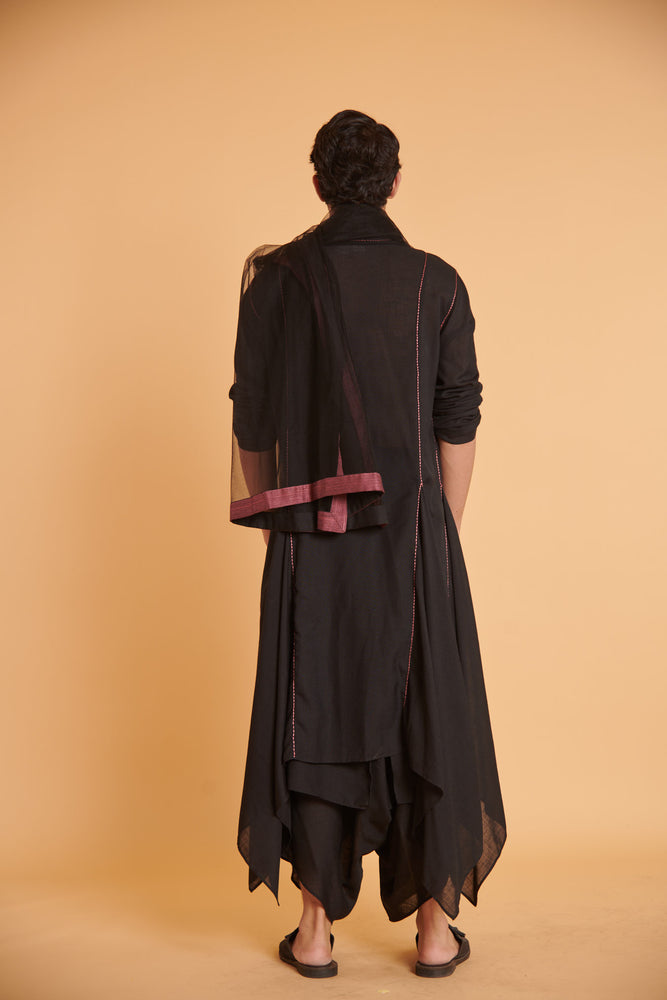 Noir blush traditional casual drape