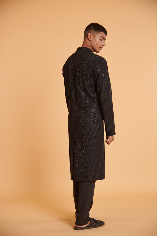 husn Noir glam mesh traditional formal