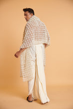 Load image into Gallery viewer, Vanilla gilded traditional dhoti