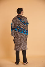 Load image into Gallery viewer, Gunmetal bling bling cerulean lattice traditional drape