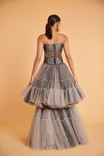 Load image into Gallery viewer, Steel noir tired tulle modern