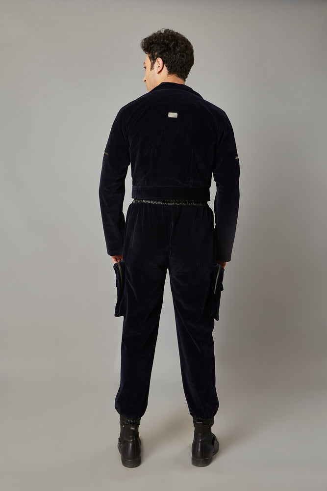 Neo Luxe Cropped Combat Navy Him