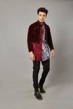 Load image into Gallery viewer, Ultra-Luxe Cropped Combat Bomber Maroon Him