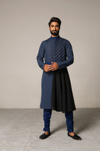 Load image into Gallery viewer, Charcoal Panelled Kurta
