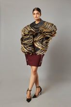 Load image into Gallery viewer, Sheer-Luxe Ruffle Black &amp; Gold