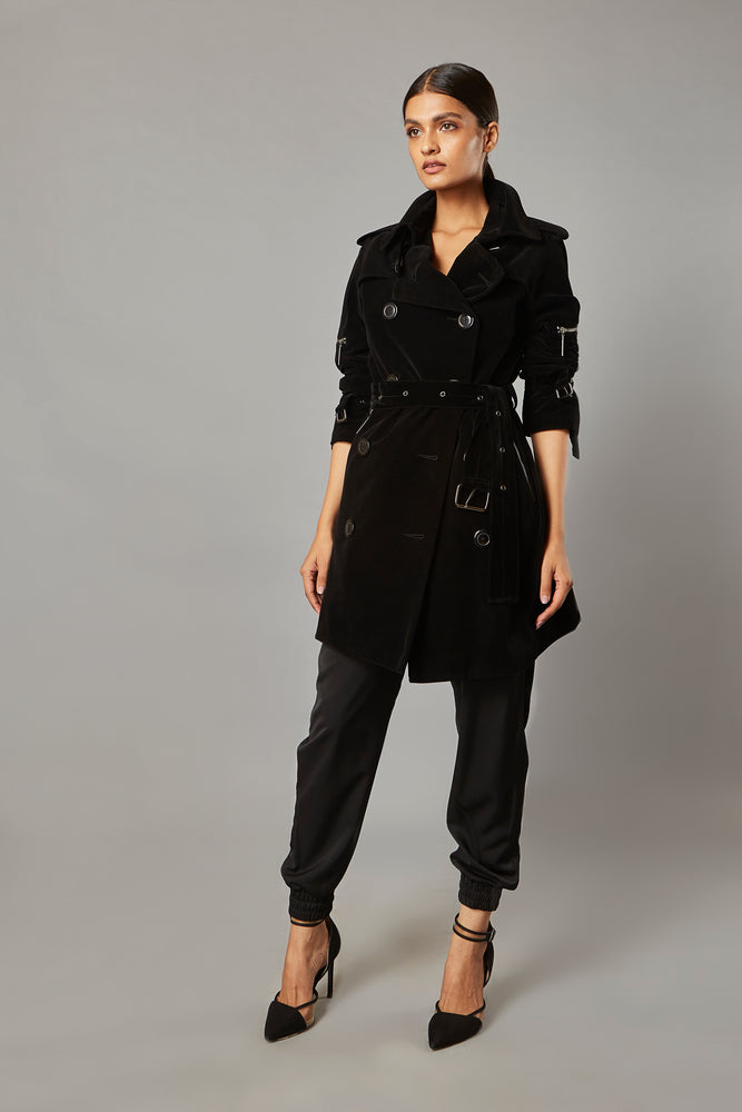 Ultra-Luxe Classic Trench Black
