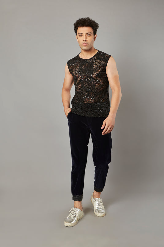 Ultra-Luxe Formal Joggers Black Him