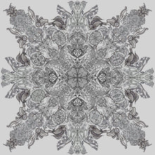Load image into Gallery viewer, B&amp;W Kaleidoscope Robe