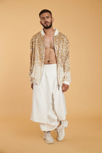 Load image into Gallery viewer, Gilded vanilla ombre bling bling bomber him.